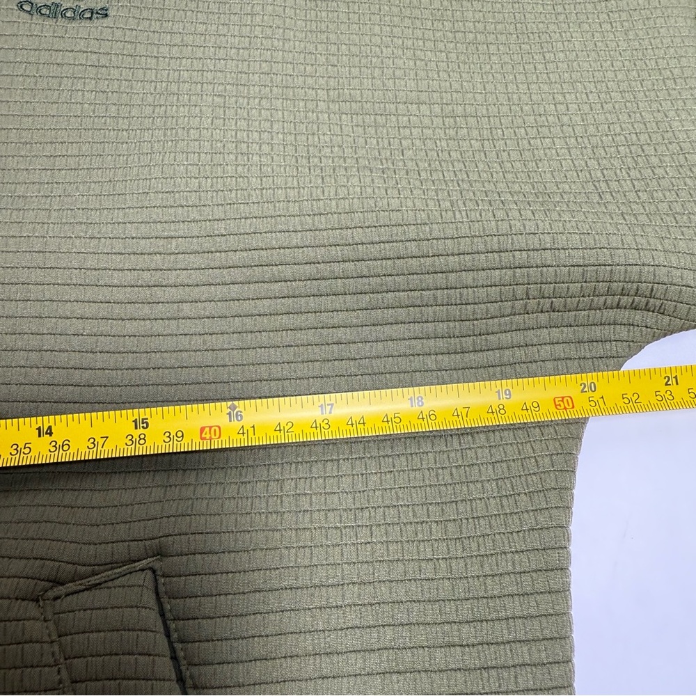 Adidas Olive Green "Three Stripe" Print Bomber Jacket - Picture 10 of 16